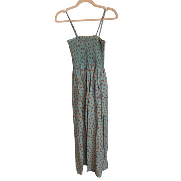 Bucket listPolka Heart Pink Smocking Bodice Jumpsuit - Picture 7 of 8